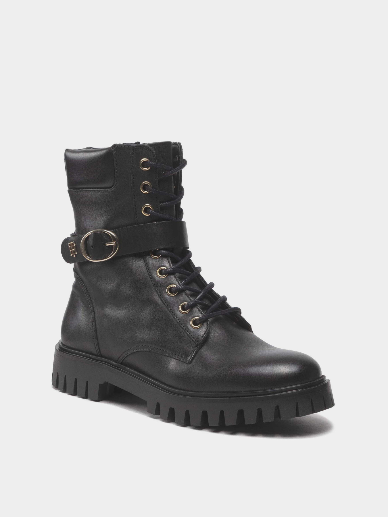 Ботинки Tommy Hilfiger Buckle Lace Up Boot модель FW0FW06734-BDS Фото