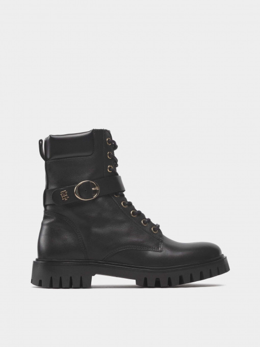Ботинки Tommy Hilfiger Buckle Lace Up Boot модель FW0FW06734-BDS Фото