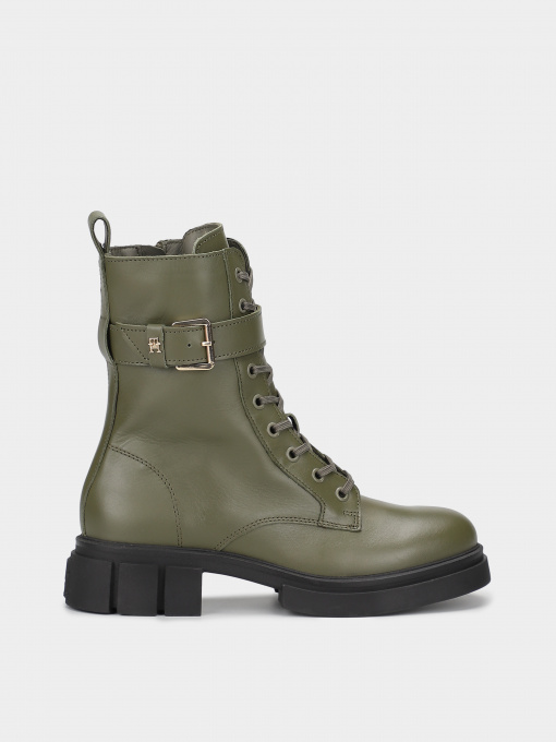 Ботинки Tommy Hilfiger Cool Feminine Bikerboot модель FW0FW07322-RBN Фото