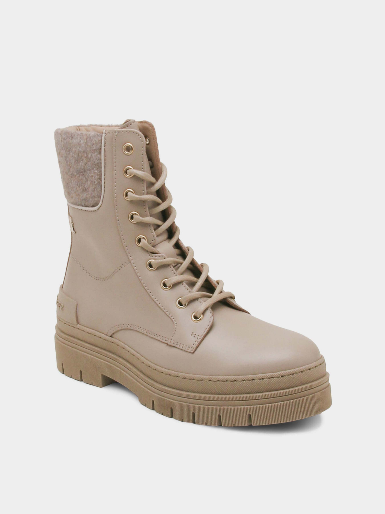 Ботинки Tommy Hilfiger Feminine Felt Lace Up Bootie модель FW0FW07500-ABO Фото