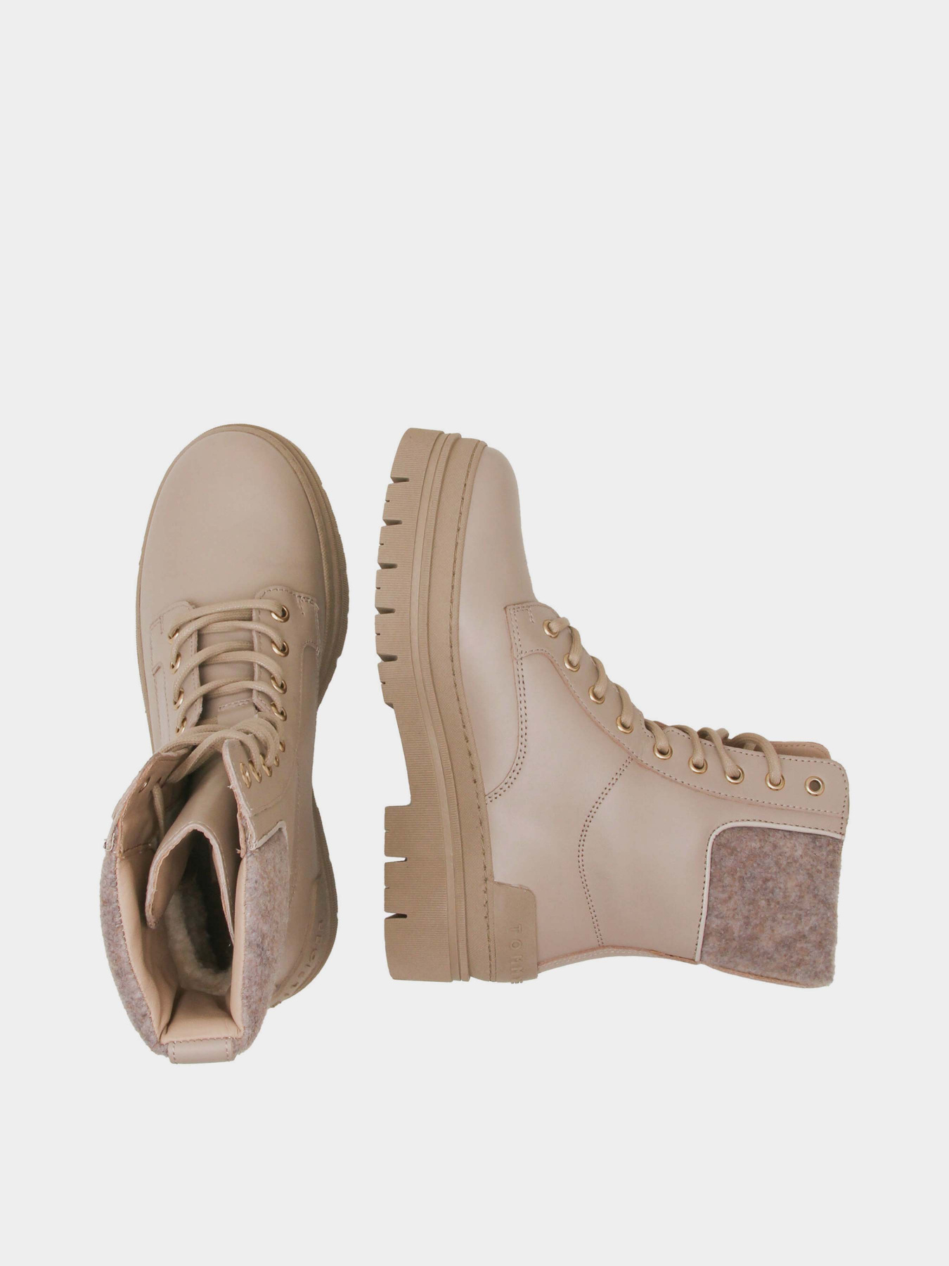 Черевики Tommy Hilfiger Feminine Felt Lace Up Bootie модель FW0FW07500-ABO Фото