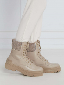 Черевики Tommy Hilfiger Feminine Felt Lace Up Bootie модель FW0FW07500-ABO Фото