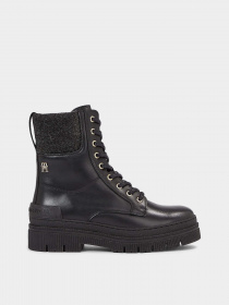 Черевики Tommy Hilfiger Feminine Felt Lace Up Bootie модель FW0FW07500-BDS Фото