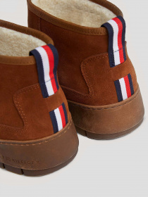 Сапоги Tommy Hilfiger Warm Lined Suede Low Snow Boots модель FW0FW07662-GTU Фото