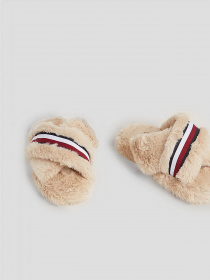 Капці Tommy Hilfiger Global Stripe Faux Fur Slippers модель FW0FW07551-ABO Фото