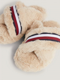 Капці Tommy Hilfiger Global Stripe Faux Fur Slippers модель FW0FW07551-ABO Фото