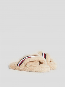 Капці Tommy Hilfiger Global Stripe Faux Fur Slippers модель FW0FW07551-ABO Фото