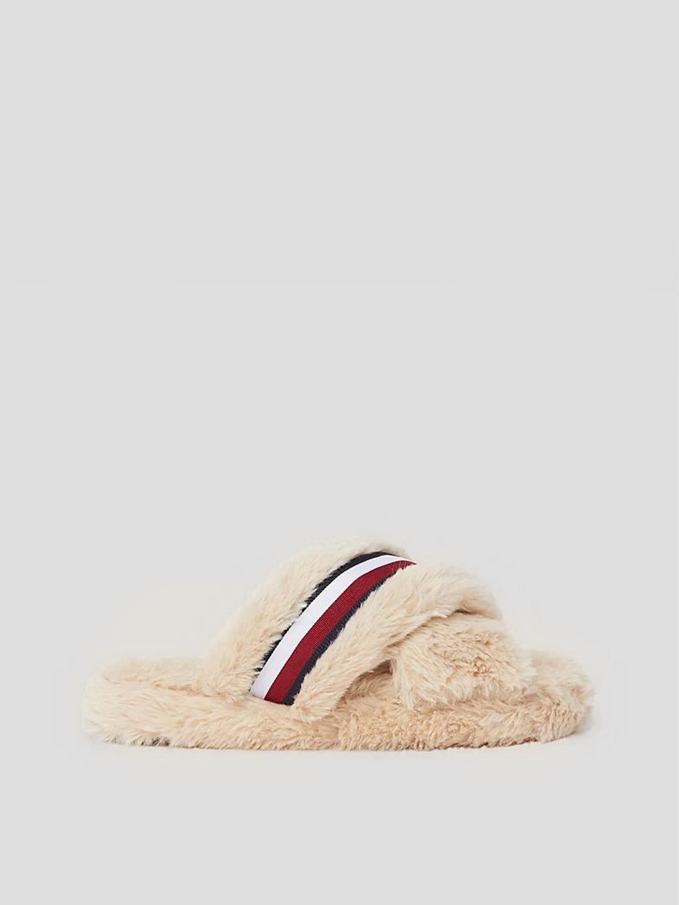 Капці Tommy Hilfiger Global Stripe Faux Fur Slippers модель FW0FW07551-ABO Фото
