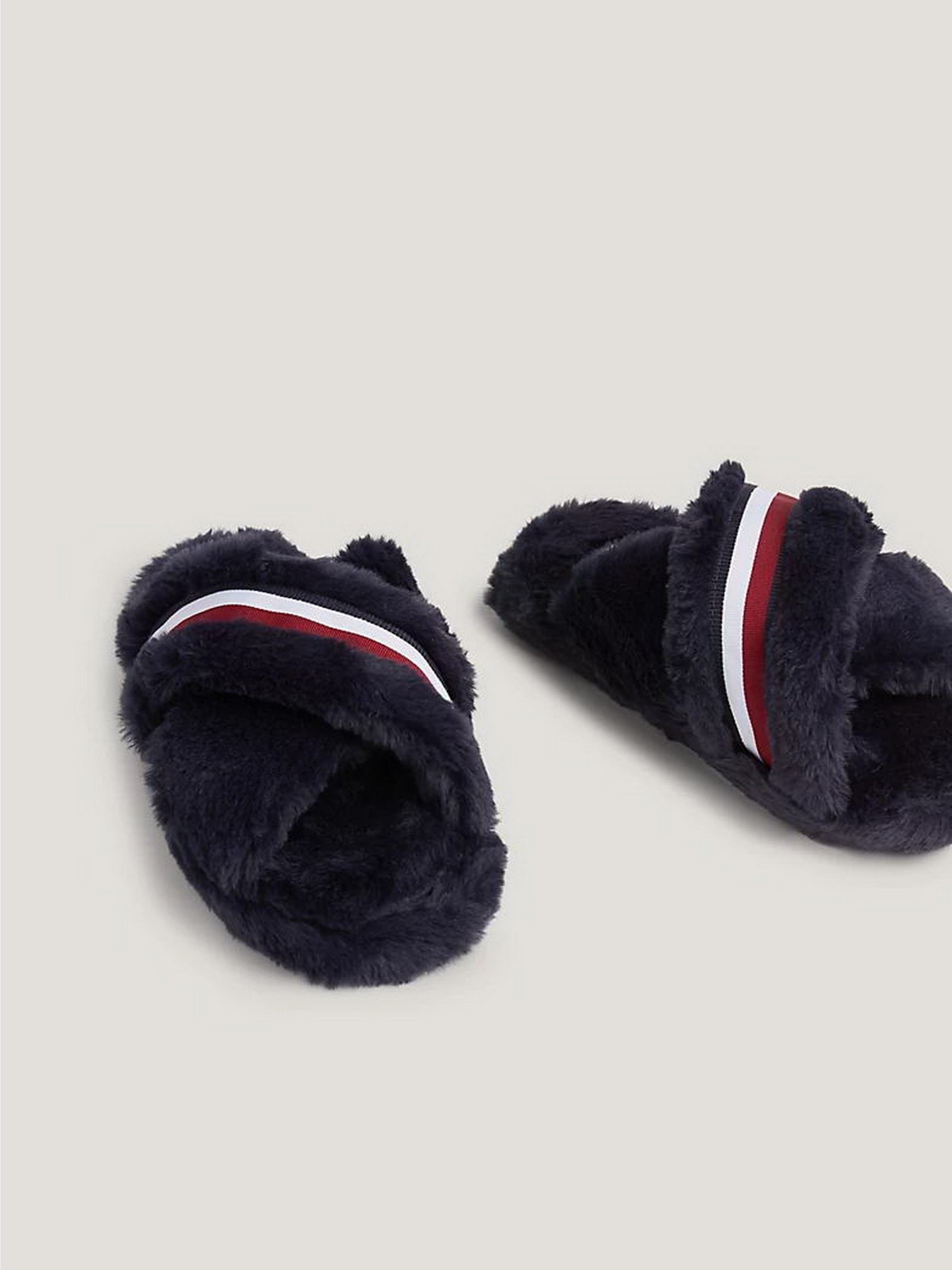Капці Tommy Hilfiger Global Stripe Faux Fur Slippers модель FW0FW07551-DW6 Фото