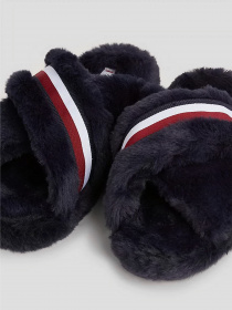 Капці Tommy Hilfiger Global Stripe Faux Fur Slippers модель FW0FW07551-DW6 Фото