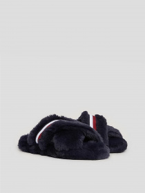 Капці Tommy Hilfiger Global Stripe Faux Fur Slippers модель FW0FW07551-DW6 Фото