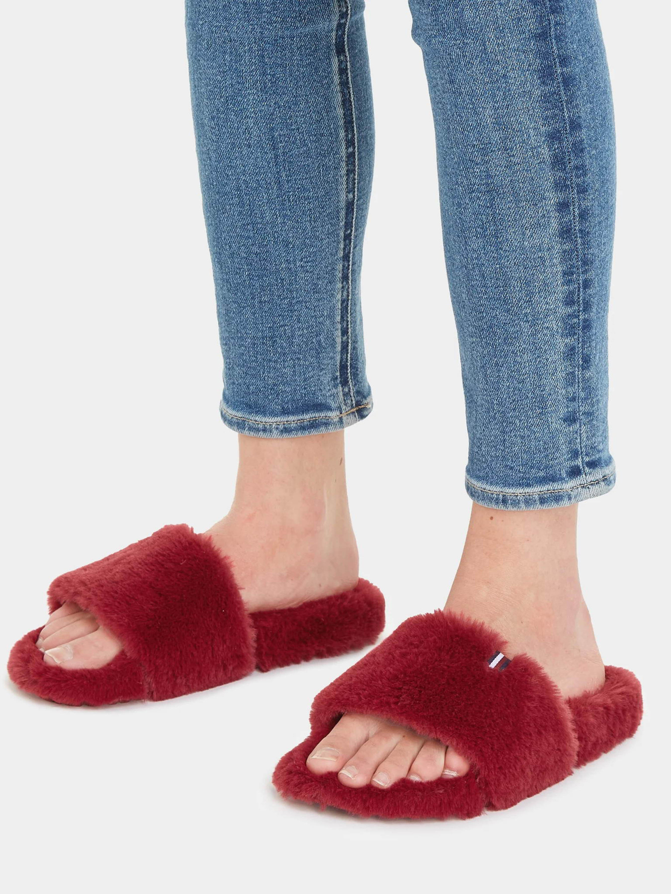 Капці Tommy Hilfiger Faux Fur Slipper Slides модель FW0FW07663-XJS Фото