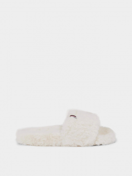 Тапки Tommy Hilfiger Faux Fur Slipper Slides модель FW0FW07663-YBH Фото