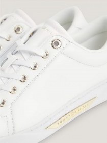 Кеды низкие Tommy Hilfiger Genuine Leather Logo Detailed Sneaker модель FW0FW07560-0K7 Фото