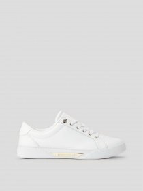 Кеды низкие Tommy Hilfiger Genuine Leather Logo Detailed Sneaker модель FW0FW07560-0K7 Фото