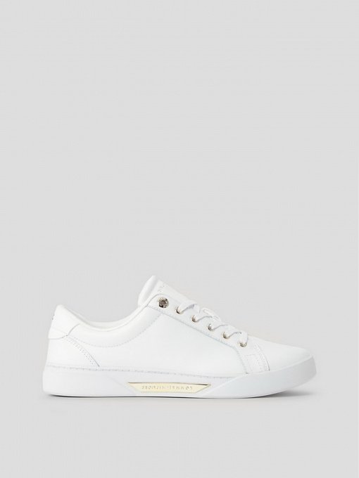 Кеды низкие Tommy Hilfiger Genuine Leather Logo Detailed Sneaker модель FW0FW07560-0K7 Фото