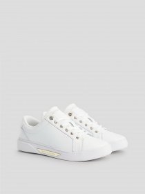 Кеди низькі Tommy Hilfiger Genuine Leather Logo Detailed Sneaker модель FW0FW07560-0K7 Фото