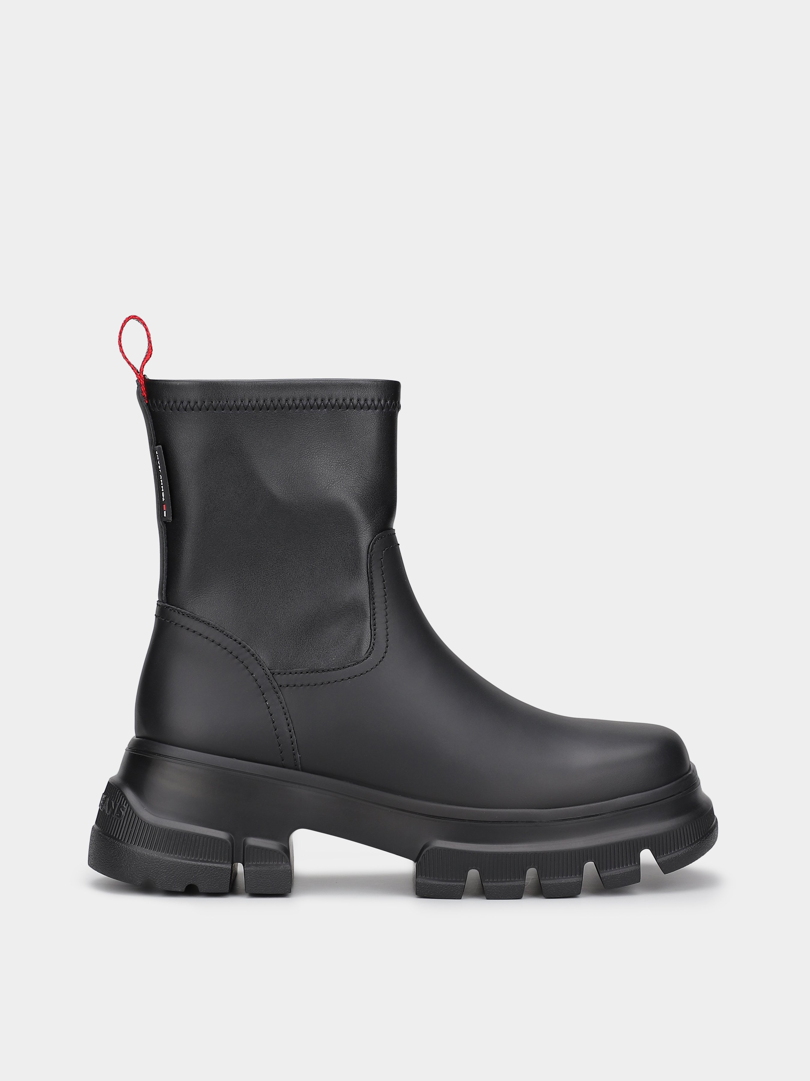 Шкіряні Жіночі Черевики Tommy Hilfiger  (TD2633) колір чорний