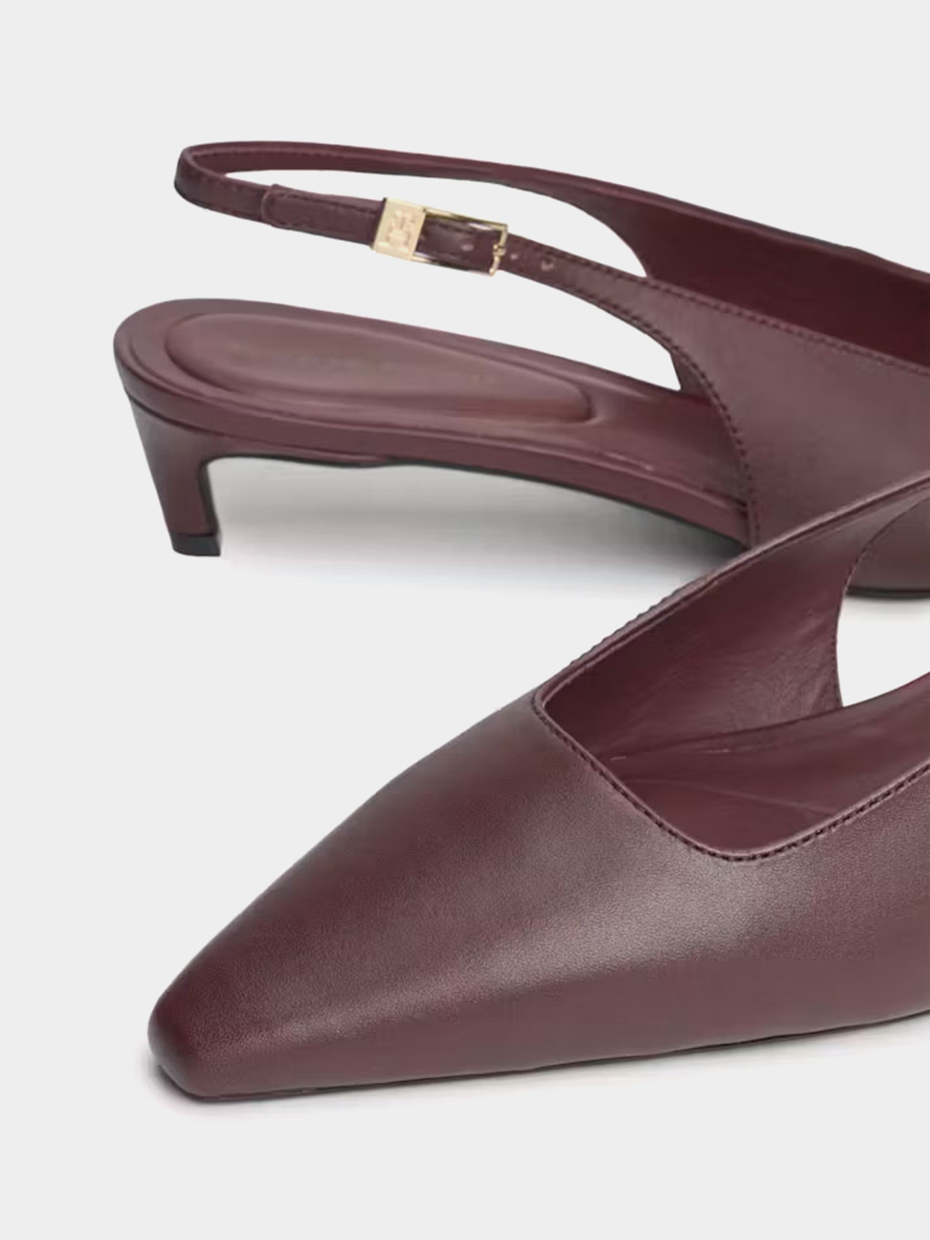 Слингбэки Tommy Hilfiger TH BUCKLE SLINGBACK LOW PUMP модель FW0FW09009-XI8 Фото