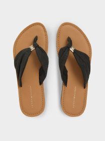 Шлёпанцы Tommy Hilfiger TH LTR FOOTBED SUMMER SANDAL модель FW0FW09194-BDS Фото