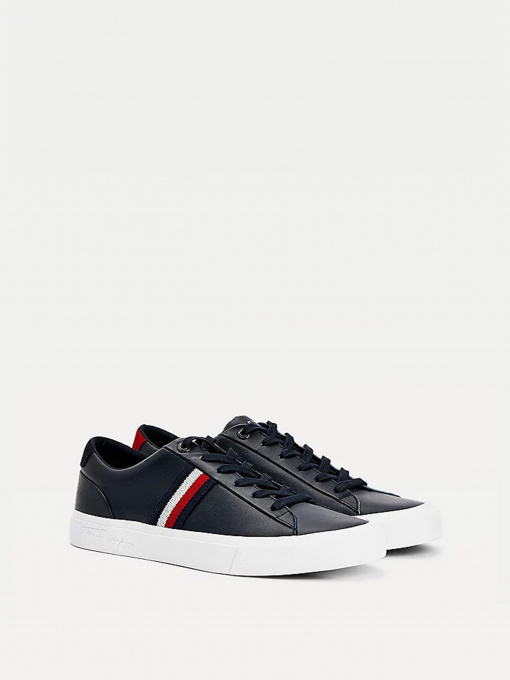 Кеды низкие Tommy Hilfiger CORPORATE LEATHER SNEAKER модель FM0FM03397-DW5 Фото