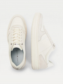 Кеды низкие Tommy Hilfiger Leather Perforated Flag модель FM0FM03608-YBL Фото