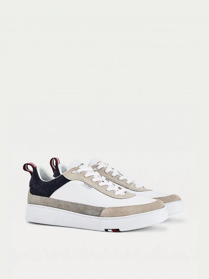 Кеды низкие Tommy Hilfiger Modern Cupsole Leather Mix модель FM0FM03625-DW5 — фото - INTERTOP