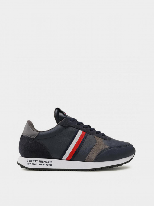 Кроссовки повседневные Tommy Hilfiger Runner Lo Leather Stripes модель FM0FM03632-DW5 Фото