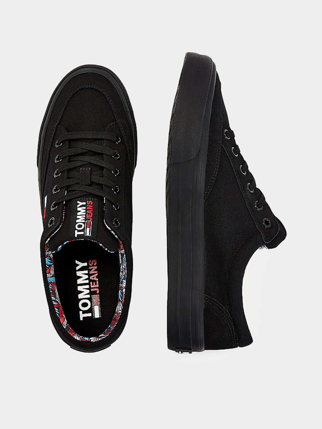 Кеди низькі Tommy Hilfiger Contrast Trim Lace-Up Trainers модель EM0EM00735-BDS Фото