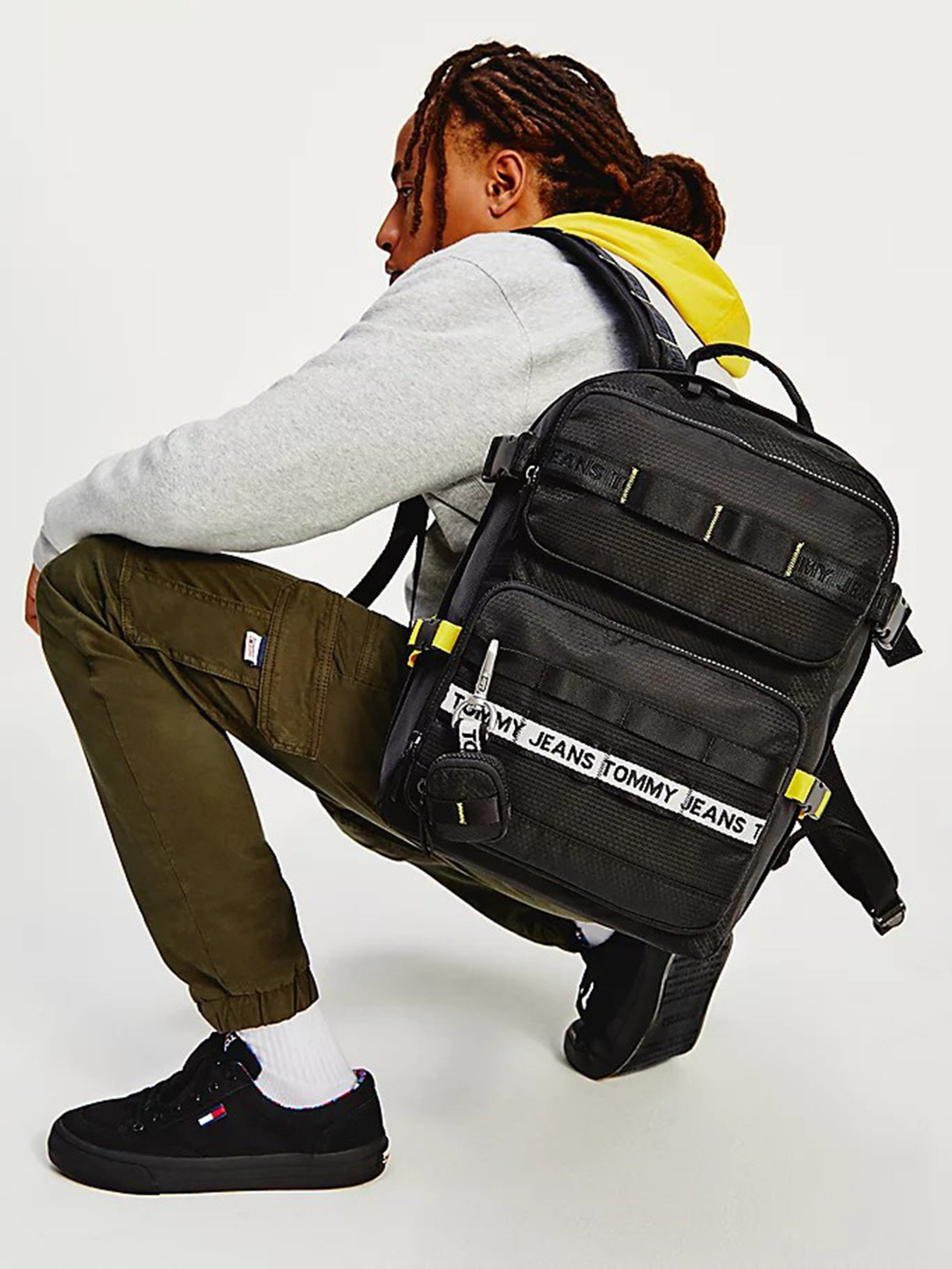 Кеди низькі Tommy Hilfiger Contrast Trim Lace-Up Trainers модель EM0EM00735-BDS Фото