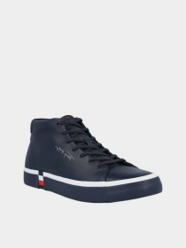 Кеды высокие Tommy Hilfiger Corporate High Modern Vulc Lea модель FM0FM03740-DW5 Фото