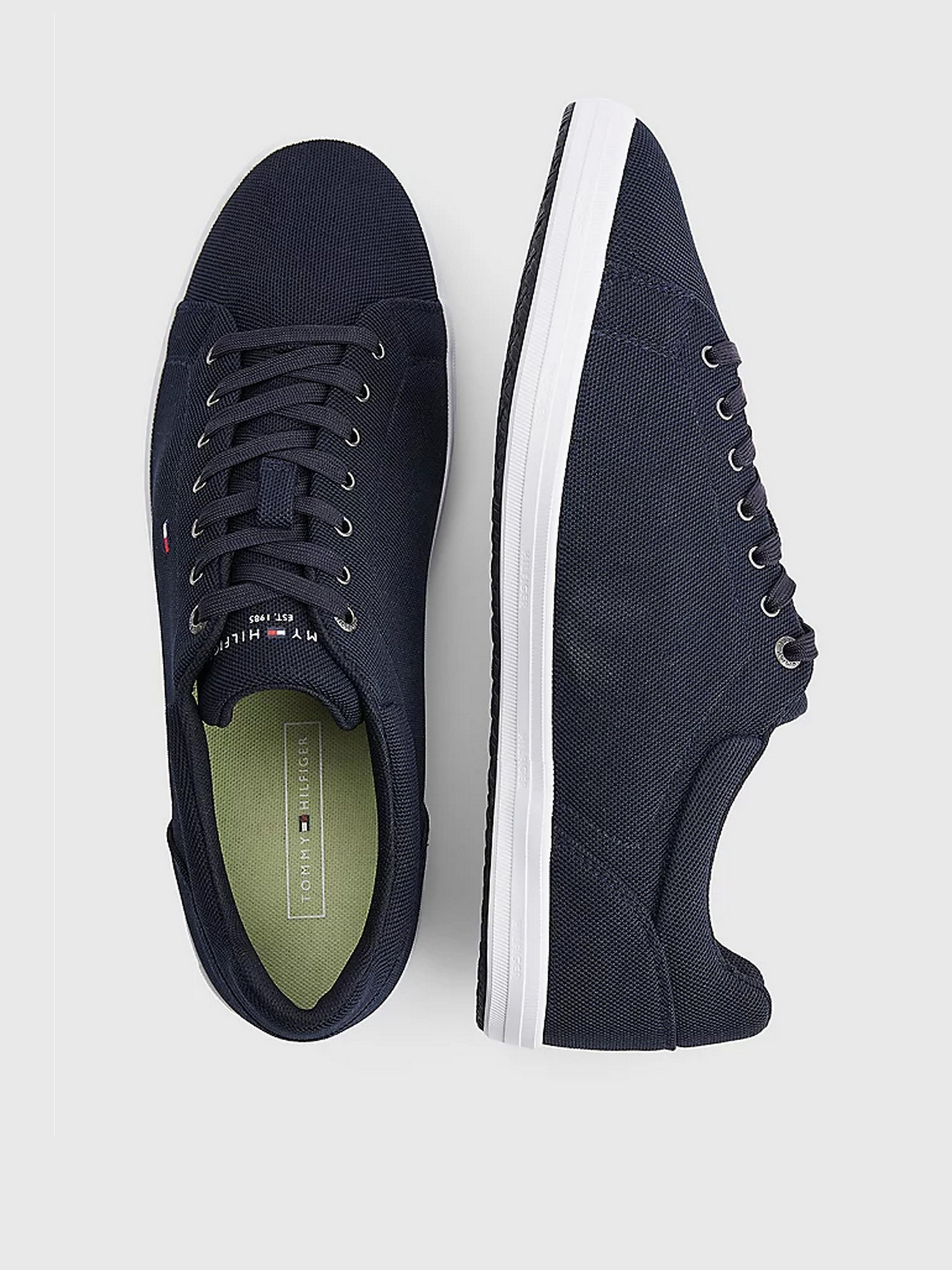 Кеды низкие Tommy Hilfiger Iconic Vulc Mesh Logo модель FM0FM04034-DW5 Фото