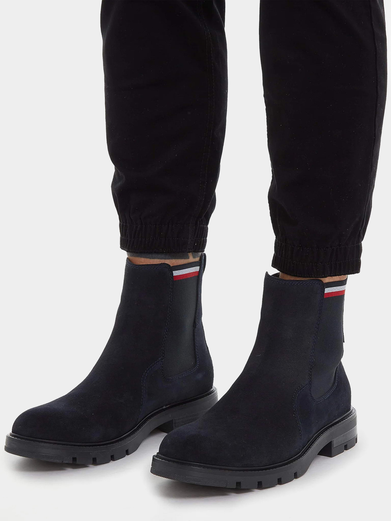 Челсі Tommy Hilfiger Signature Tape Suede Chelsea Ankle Boots модель FM0FM04803-DW5 Фото