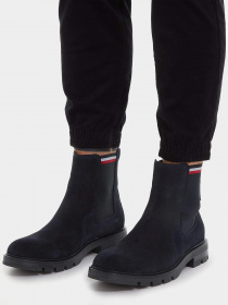 Челсі Tommy Hilfiger Signature Tape Suede Chelsea Ankle Boots модель FM0FM04803-DW5 Фото