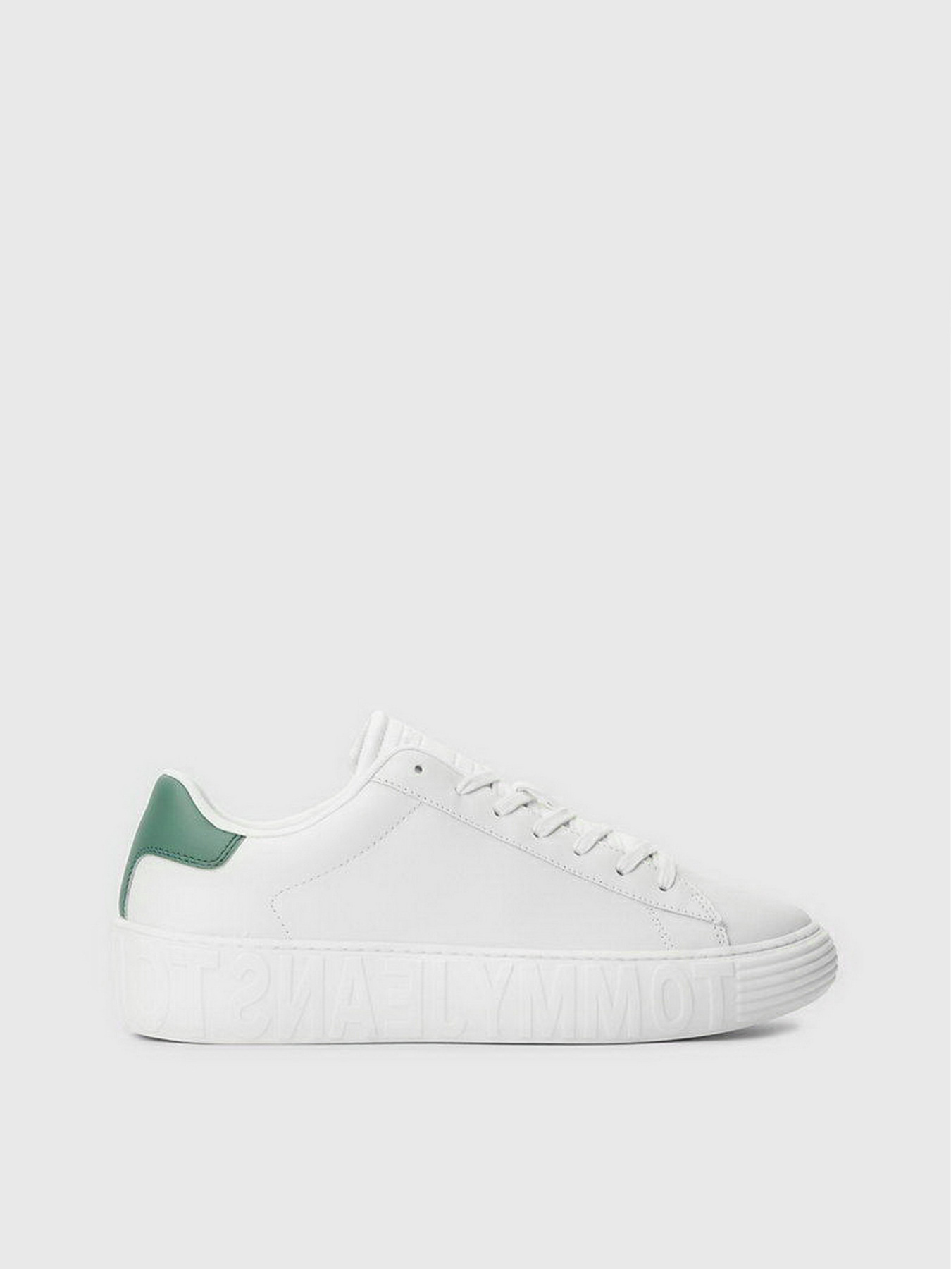 Кеды низкие Tommy Hilfiger Leather Logo Cupsole Trainers модель EM0EM01213-YBI Фото