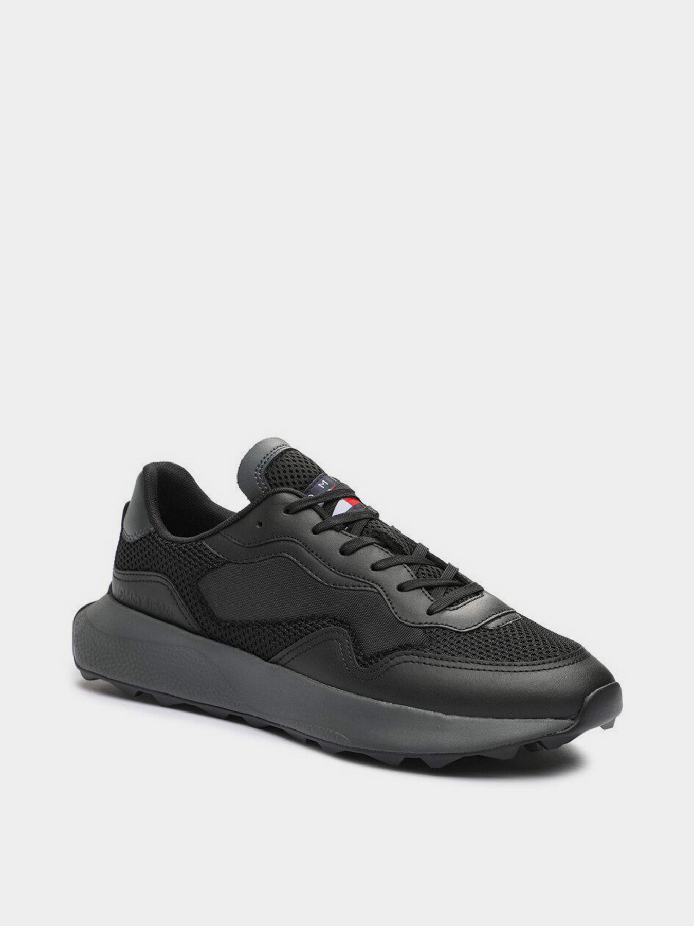 Кроссовки Tommy Hilfiger Mixed Texture Cleat Leather Runner Trainers модель EM0EM01259-BDS Фото