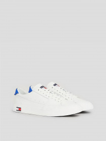 Кеды низкие Tommy Hilfiger Contrast Heel Lace Up модель EM0EM01341-YBL Фото