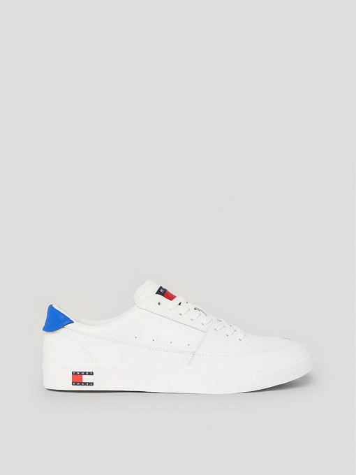 Кеды низкие Tommy Hilfiger Contrast Heel Lace Up модель EM0EM01341-YBL Фото