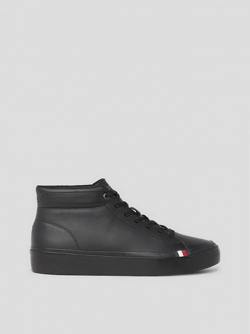 Кеды высокие Tommy Hilfiger Modern Leather Mid-Top Trainers модель FM0FM04820-0GQ Фото