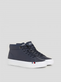 Кеды высокие Tommy Hilfiger Modern Leather Mid-Top Trainers модель FM0FM04820-DW5 Фото
