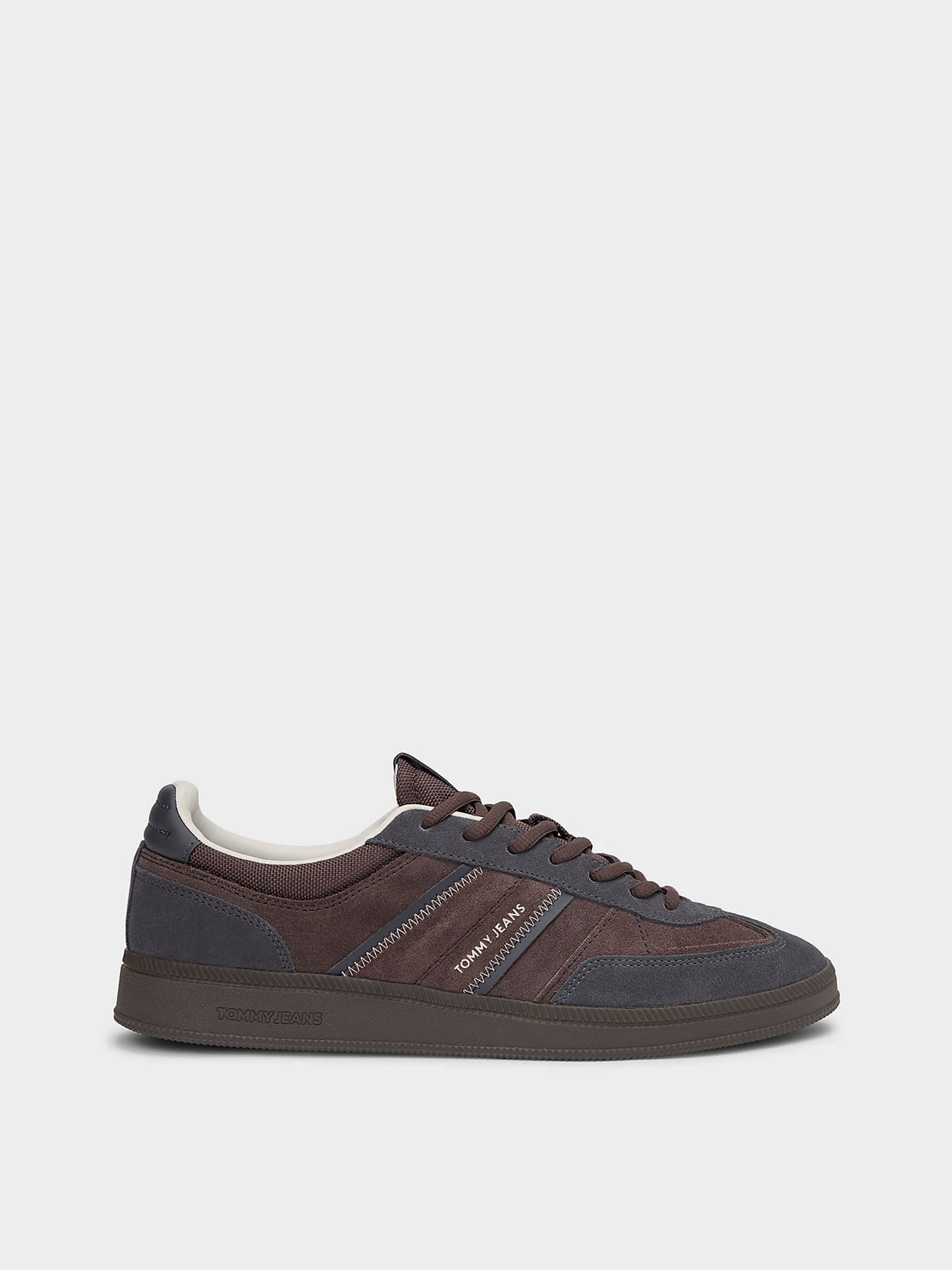 Шкіряні Чоловічі Кеди низькі Tommy Hilfiger THE GREENWICH EDGE SUEDE (TE2162) колір чорний Tommy Hilfiger - купити в Україні