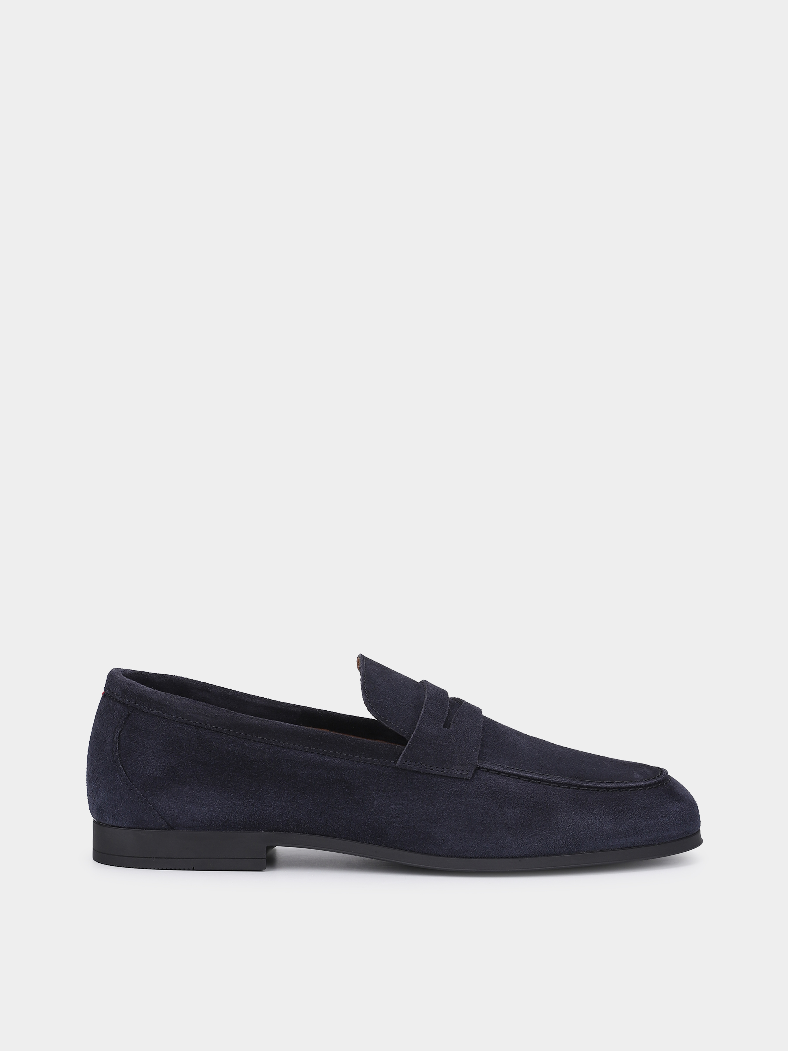 Шкіряні Чоловічі Лофери Tommy Hilfiger FLEXIBLE SLIM SUEDE LOAFER (TE2182) колір чорний