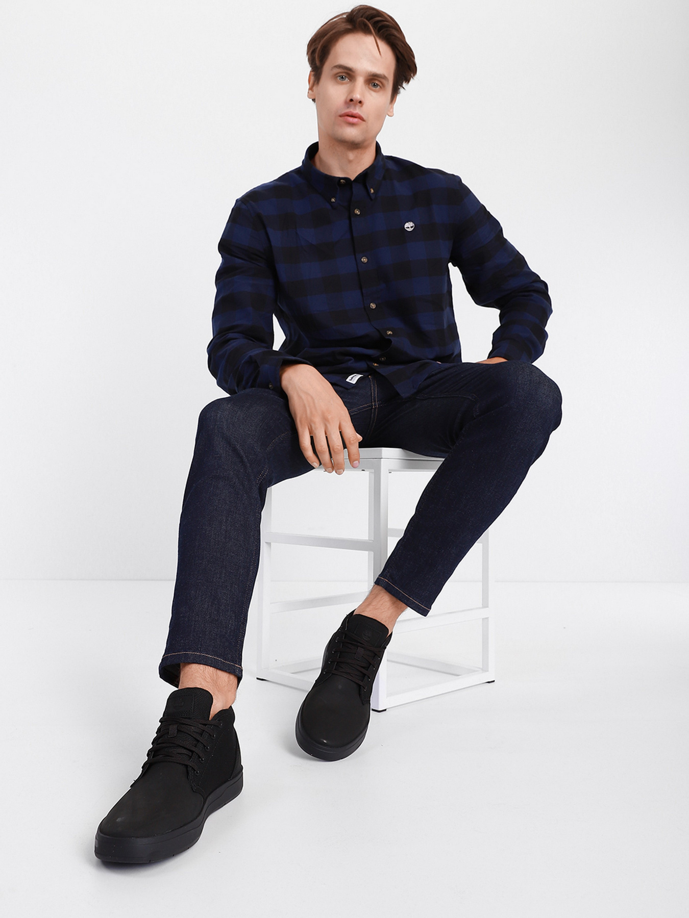 Черевики Timberland Davis Square Mixed-Media модель TB0A1T16001 Черевики Timberland Davis Square Mixed-Media модель TB0A1T16001 Фото