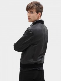 Куртка Timberland Classic Leather Bomber модель TB0A1MYS001 Фото