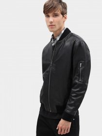 Куртка Timberland Classic Leather Bomber модель TB0A1MYS001 Фото