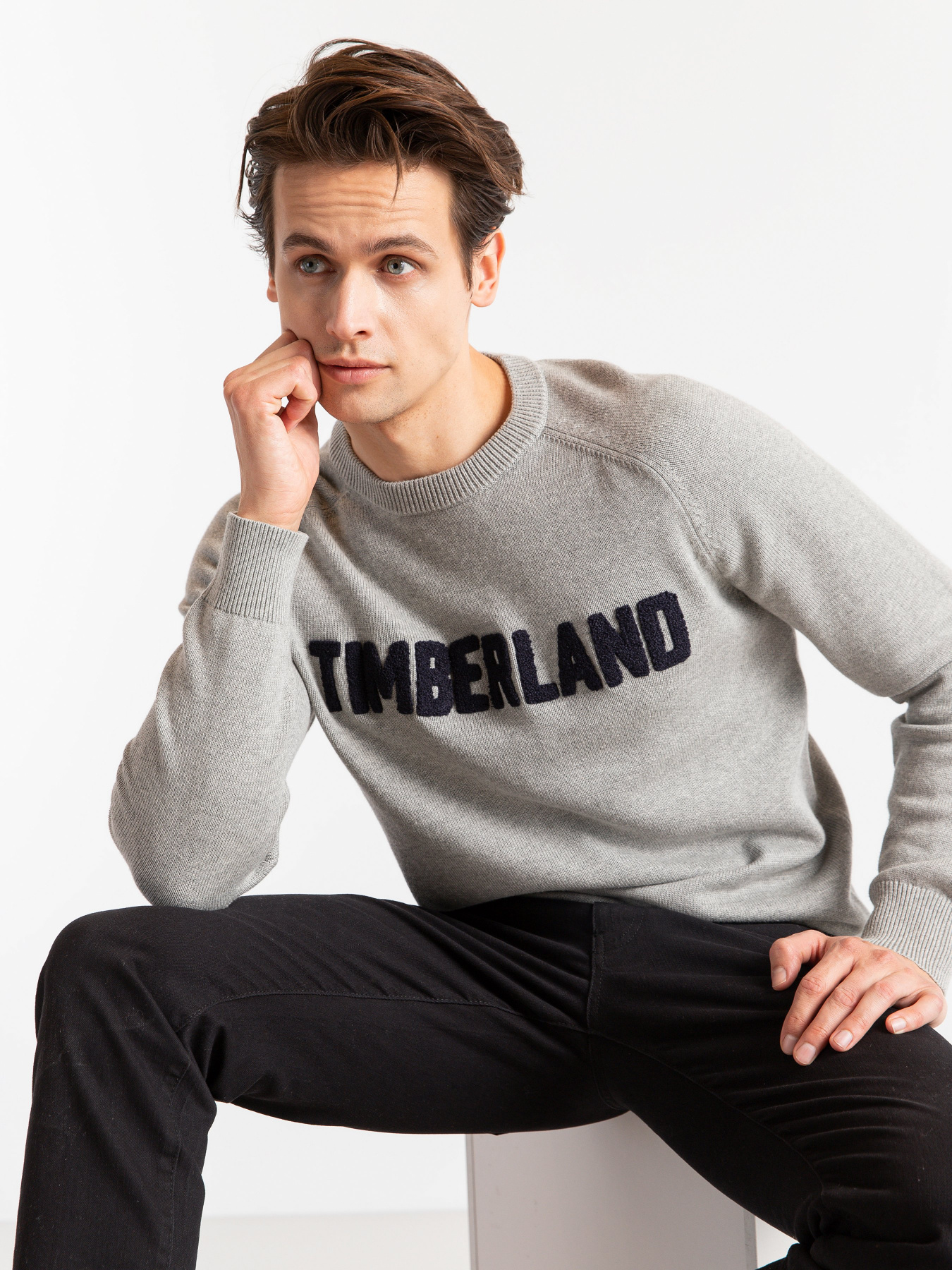 Свитшот Timberland Logo Crew Neck модель TB0A1ZVN052 Фото