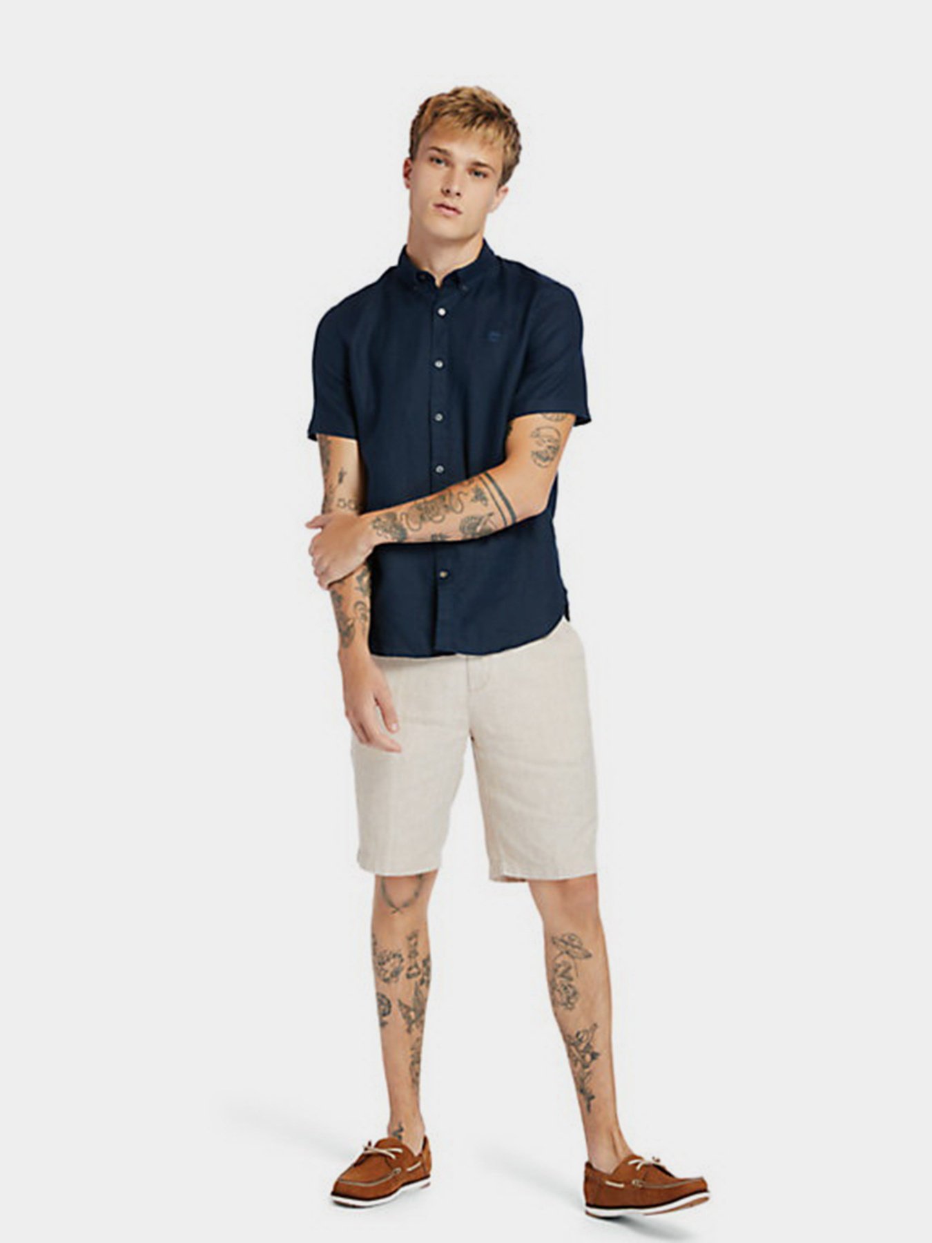 Рубашка повседневная Timberland Mill Brook Linen модель TB0A2DCC433 Фото