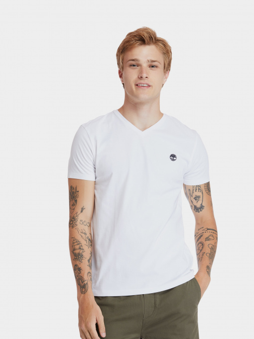 Футболка Timberland Dunstan River V-Neck модель TB0A2BPT100 Фото