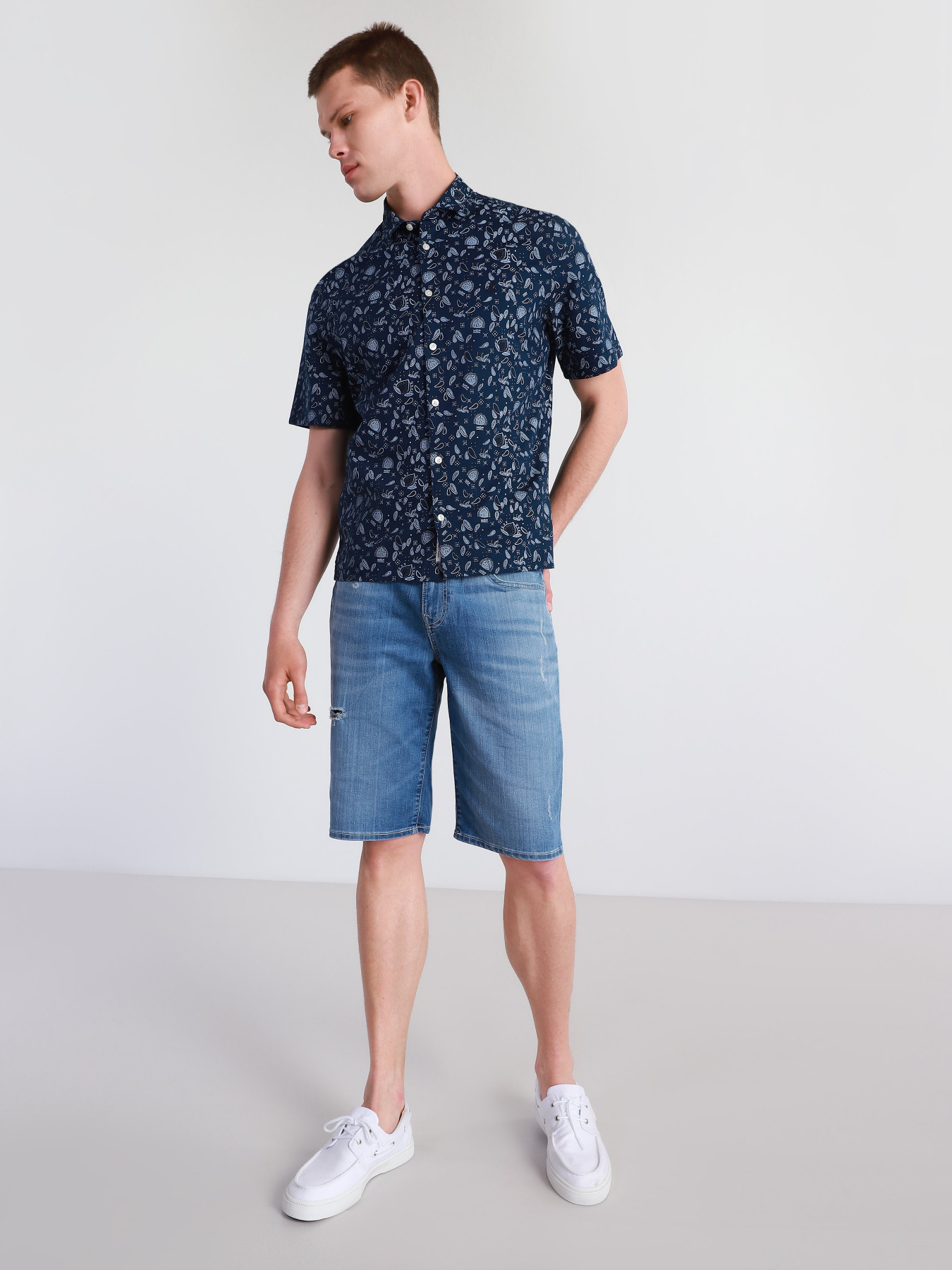 Шорты джинсовые Timberland Canobie Lake Denim модель TB0A2DFBAS0 Фото