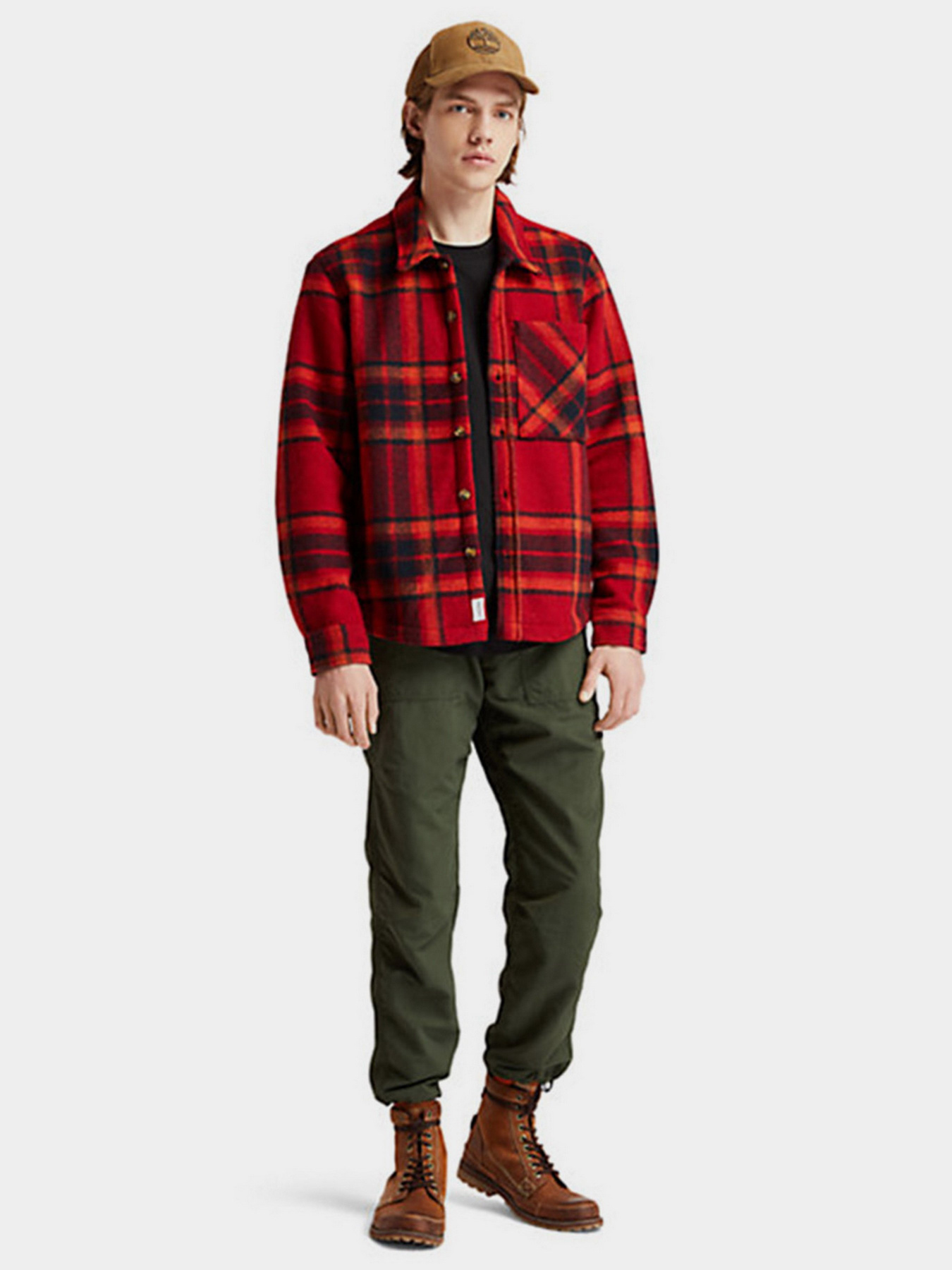 Рубашка повседневная Timberland Plaid Fleece модель TB0A22Y9CA2 Фото